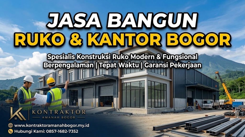 jasa bangun ruko kantor bogor amanah BNR