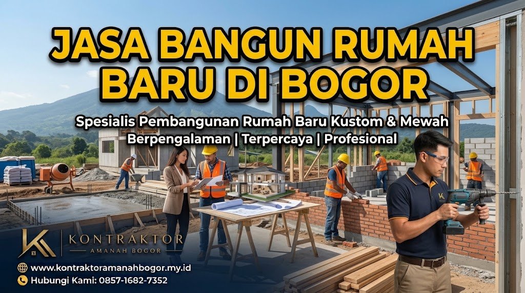 jasa bangun rumah baru bogor amanah bnr